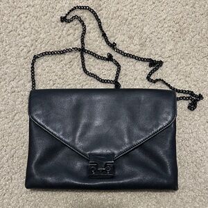 Loeffler Randall purse. Black with chain strap